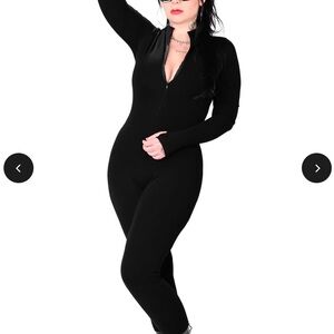 Foxblood long sleeve cat suit